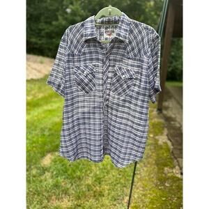 VTG Authentic Western Youngbloods Floral Pearl Snap Shirt SZ XL Cowboy Western